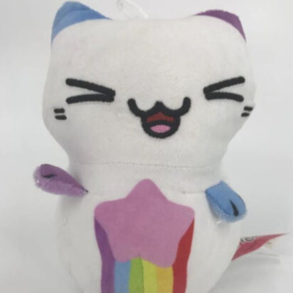 Kleptocats 7" Plush Cat Wasabi Rainbow Hyperbeard Doll Stuffed Animal Toy - Picture 1 of 1